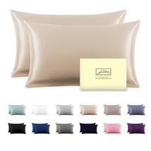 Silk Pillowcase For Hair And Skin,Soft,Breathable And Sliky 100% Standard Size P - £43.90 GBP