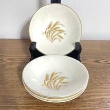 Vintage  Homer Laughlin Golden Wheat 5 1/2&quot; Dessert/Fruit Bowls Set Of 4 - £7.69 GBP