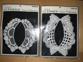 The Venice Carolace Lace Collection white collar Lot Of Two - £10.58 GBP