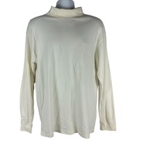 St. John&#39;s Bay Women&#39;s White Long Sleeved Turtleneck Sweatshirt Size L - £7.49 GBP