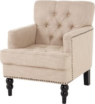 Beige Malone Club Chair From Christopher Knight Home. - £239.79 GBP