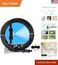 Eco-Friendly 59FT Misting System for Patios &amp; Greenhouses - Easy Install... - $42.50
