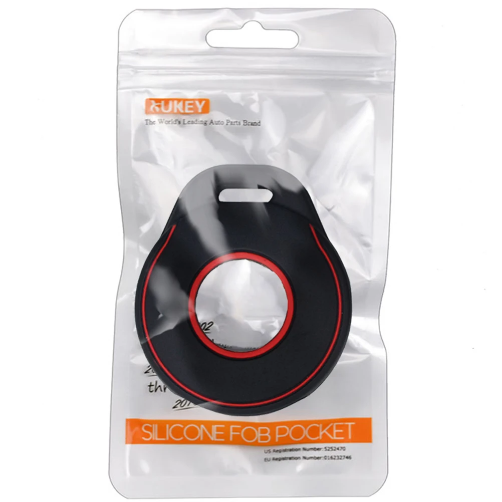 Silicone Key Cover 3 Button Keyless Remote Control Smart Key Chain Ring Case H - £10.09 GBP