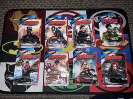  Marvel Avengers Age of Ultron Hot Wheels Complete Set of 8 #1-8 Brand New Seale - £23.62 GBP