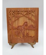 Vintage Horse Farm Ranch Scroll Saw Wood Handcrafted Wall Folk Art Décor... - £8.51 GBP