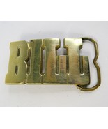 Belt Buckle Bill Solid Brass 1.5&quot; x 3&quot; - £15.13 GBP