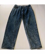 Independently Basic Mens Jeans Sz 36x32 Y2K Indigo Pleated Front 100% Co... - €18,82 EUR