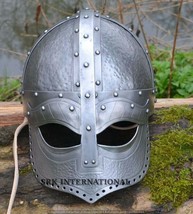 18 Ga Sca Larp Medieval Hardened Vigdis Viking Helmet Replica - £118.54 GBP