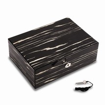 Lacquered Ebony Wood Jewelry Box - $269.99