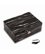 Lacquered Ebony Wood Jewelry Box - £215.81 GBP