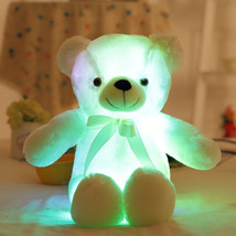 Minous creative light up led teddy bear stuffed animal plush toy colorful glowing teddy thumb200