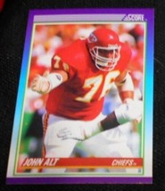 1990 Score John Alt 176, Kansas City Chiefs, NFL Football Sports Card - Vintage - £12.63 GBP