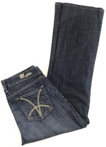 KUT From The Kloth Womens Jeans Sz 6 Dark Wash Boot Cut Embroidered pocket   - £9.56 GBP