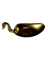 Vintage Solid Bright Brass Swan Dish Soap Dish Candy Bowl Trinkets 3.5x2... - $13.99