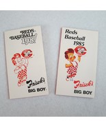 Vintage 1981 &amp; 1985 Cincinnati Reds Pocket Schedules Frisch&#39;s Big Boy Ad... - £15.92 GBP