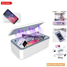 UV Light Sanitizer Box with Wireless Charging for Phones Jewelry and More - $81.13