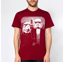 star wars American Gothic parody on mens t shirt- american apparel cranb... - £17.78 GBP