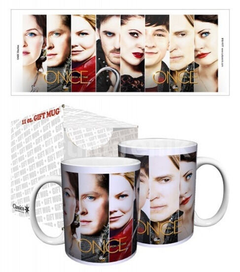 Once Upon A Time Core Cast Photo Faces 11 oz Ceramic Coffee Mug NEW BOXED - $6.89