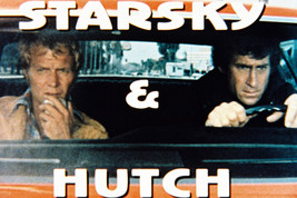 Starsky and Hutch Soul &amp; Glaser in Grand Torino S&amp;H logo 18x24 Poster - £18.95 GBP