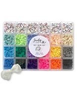 JEWELRY MADE BY ME Bold Brights Polymer Heishi and Letter Bead Box | Fri... - $34.67 CAD