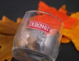 Dubonnet lo-ball, whisky, on-the-rocks glass. Etched-glass branding. - $65.60