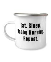 Fun Hobby Horsing Gifts, Eat. Sleep. Hobby Horsing. Repeat, Funny Holida... - £12.54 GBP