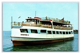 Goodtime II Sightseeing Boat Cleveland Ohio OH Advertising Flyer Postcar... - $2.92