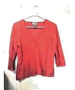 Vintage V-Neck Salmon-Colored Talbots Sweater - $52.13 CAD