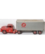 A&amp;P Super Market Transport Delivery Truck Toy Pressed Steel 1950&#39;s MARX - £175.73 GBP