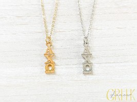 Alpha Chi Omega Sorority Greek Lavalier Drop Necklace (Alpha Chi, A Chi ... - $174.31 MXN
