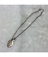 Free Spirit Spoon Peace 3D Necklace Silver Tone Adjustable Chain - £17.50 GBP