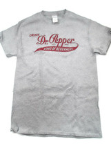 Dr Pepper Gray Tee T-shirt Size XL XLarge King of Beverages - $9.41