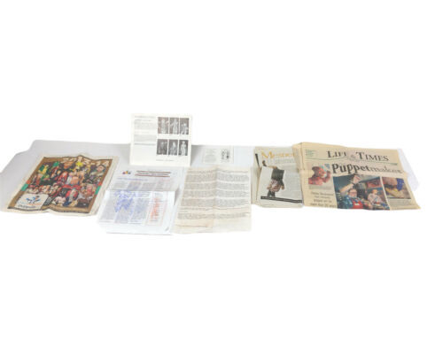 Puppet Marinette Papers Newspaper Clippings Etc.￼ Lot - $5.94