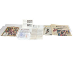 Puppet Marinette Papers Newspaper Clippings Etc.￼ Lot - £4.67 GBP