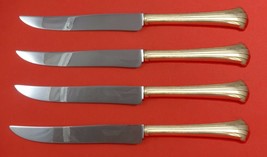 Newport Scroll by Gorham Sterling Silver Steak Knife Set Texas Sized Custom - $325.71