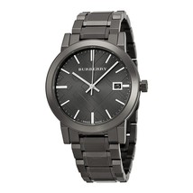 Burberry BU9007 - The City - Dark Gray Ion Plated Swiss Watch 38mm - Warranty - £270.98 GBP