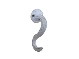 [Pack Of 2] Whitewashed Cast Iron Octopus Tentacle Decorative Metal Wall Hook... - £27.34 GBP