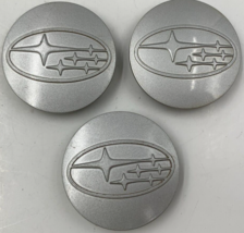 Subaru Rim Wheel Center Cap Set of 3 Silver 2-1/4 inch OEM H01B28017 - £31.50 GBP