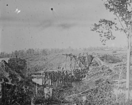 Orange &amp; Alexandria RR Bridge Catlett&#39;s Station Va 1863 8x10 US Civil War Photo - £6.92 GBP