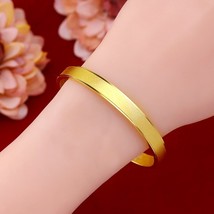 Fashion Korean 22k Yellow Gold Bracelet Jewelry for Women Wedding Engagement Sta - £38.29 GBP