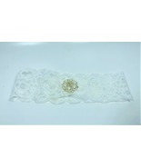 Wedding Bride Keepsake Garter Fashion White Lace And Pearls - $7.81