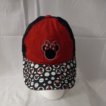  Disney Minnie Mouse Women&#39;s Hat Cap Strap Back One Size Adjustable Red ... - £10.92 GBP