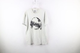 Vtg 90s Streetwear Mens Large Distressed Nature Dreamcatcher Wolf T-Shirt USA - $34.60