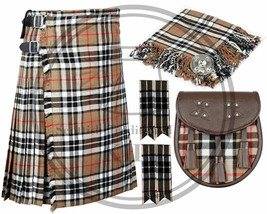 Scottish 8 Yard Traditional Campbell of Thompson Kilts &amp; Matching Accessories - £55.95 GBP+