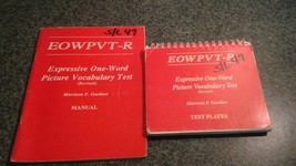 EXPRESSIVE ONE - WORD VOCABULARY TEST MANUAL ( REVISED ) &amp; TEST PLATES - $59.99