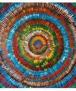 Colour Meditation Acrylic Painting Circle in Winter - $655.00