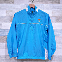 Kate Lord Kiawah 1/4 Zip Pullover Windbreaker Jacket Blue Golf Womens Small - $49.49