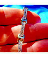Le Vian Diamond Tennis Bracelet Designer Line 14k White Gold 7.5&quot; inch long - $62,847.38 MXN