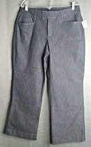 Riders by Lee Trousers Dark Blue Flat Front Double Button Jeans Women&#39;s 14P - $248.68 MXN