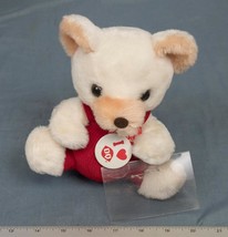 Vintage Valentine Gift Dairy Queen Plush Bear w/ Heart Pinback dq - £35.79 GBP
